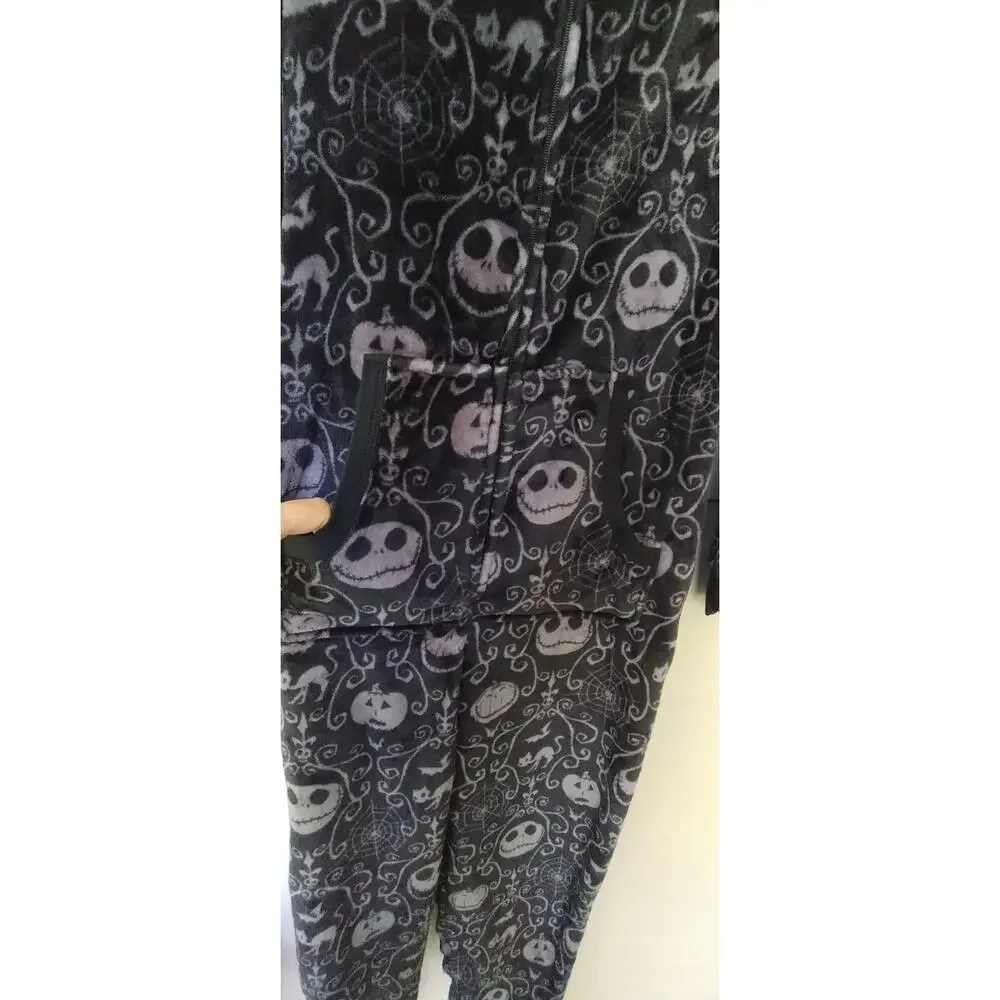 Disney The Nightmare Before Christmas Plush Hooded Sleepware-Loungewear suit M - Picture 11 of 13